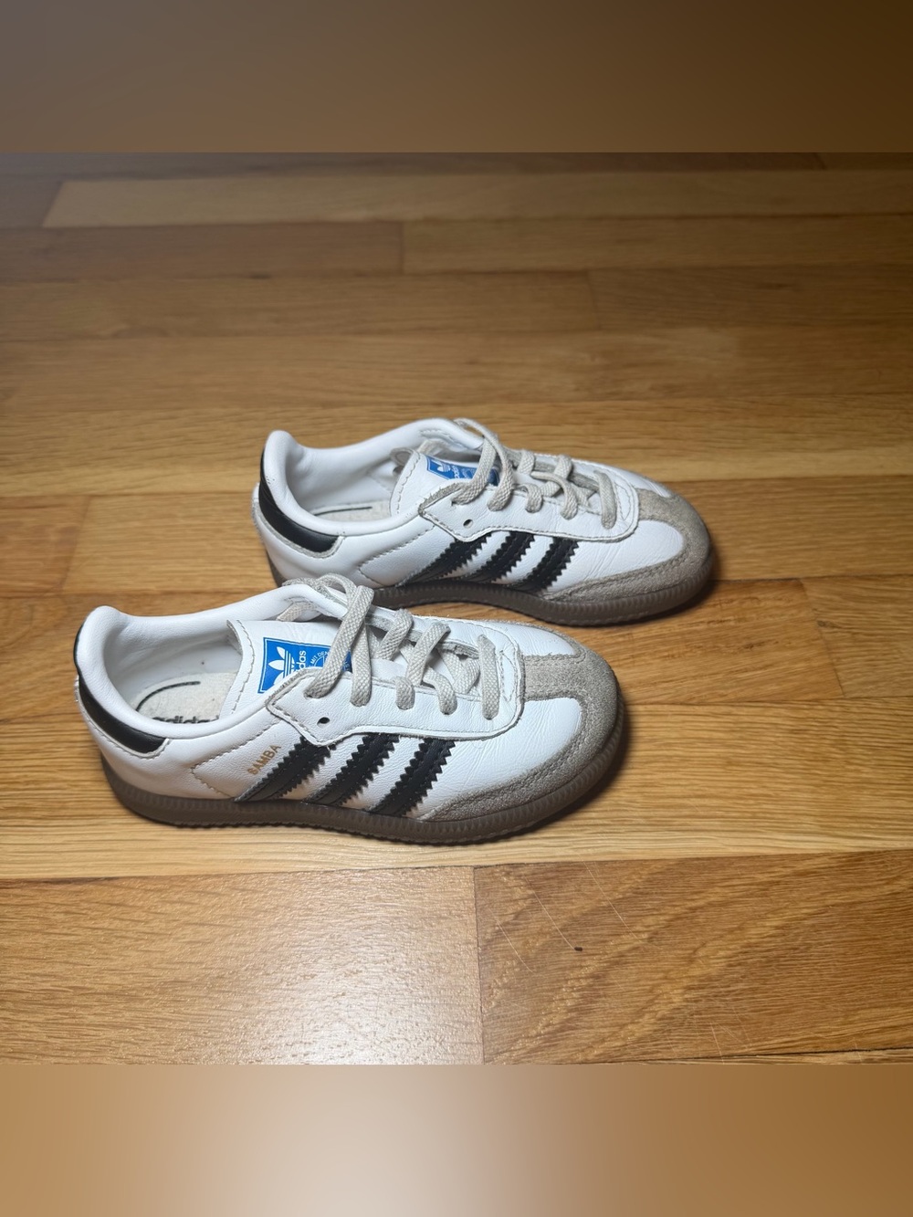 Samba OG Kids White Black Gum Sneakers – Size 10